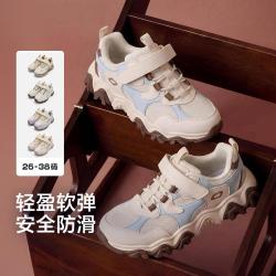 巴拉巴拉 轻盈透气儿童运动鞋女童休闲鞋甜美百搭魔术贴设计宝宝春秋款童鞋