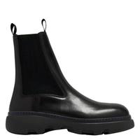 BURBERRY Creeper Leather Chelsea Boots