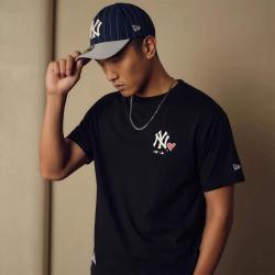 NEW ERA ERA/纽亦华 微标印花图案 男士T恤