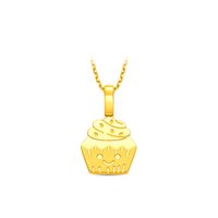 88VIP：周大福 ING系列 足金吊坠 蛋糕款 1.25g F237902
