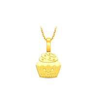 88VIP：周大福 ING系列 足金吊坠 蛋糕款 1.25g F237902