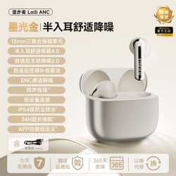 漫步者 真无线主动降噪蓝牙耳机+磁吸收纳袋