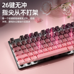 梦族 金属侧刻键盘鼠标电竞游戏专用电脑台式通用静音吃鸡FPS无冲