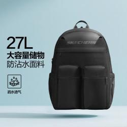 斯凯奇 多仓位大容量防泼水双肩包男女轻便旅行背包登山包