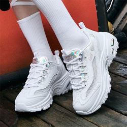 斯凯奇 女款休闲运动鞋 66666200-WHT