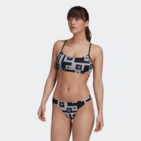 adidas 夏季女子舒适游泳运动休闲时尚吊带比基尼泳衣