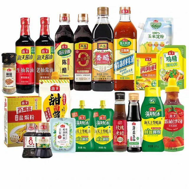 海天 生抽老抽蚝油料酒醋拌饭酱鸡精 厨房调味料