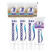 舒适达 多效护理牙膏 180g*3支+牙龈护理牙膏50g/支
