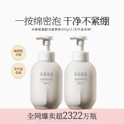 半亩花田 氨基酸洁面慕斯 500g*2