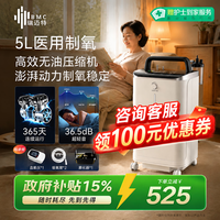 瑞迈特 5L升制氧机家用老人医用级吸氧氧气机呼吸雾化Y055W