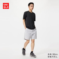 优衣库 482317 DRY-EX速干 浅灰色 M 男士短裤