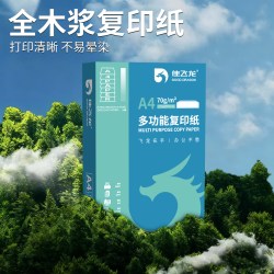 佳飞龙 复印纸佳飞龙A4打印纸500张70g加厚80克a4纸打印复印资料办公用纸a4纸白纸草稿纸绘画纸打印机