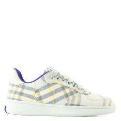 BURBERRY 男士休闲鞋 Terrace Check Low-Top Sneakers