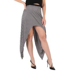 BURBERRY 女士 Gingham Check Back Tie Skirt