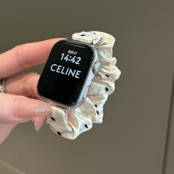 圣铂 适用华为fit5手表表带watch fit5pro新款波点弹力发圈表带fit4pro夏季韩系甜酷fit3/4代女款智能手表大肠腕带