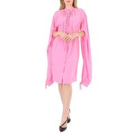 BURBERRY Ladies Bubblegum Pink Joyce Silk Dress
