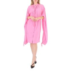 BURBERRY Ladies Bubblegum Pink Joyce Silk Dress