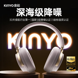 金运 头戴式蓝牙耳机 主动降噪 沙丘灰