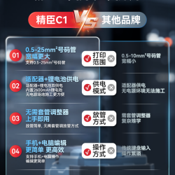 精臣 C1智能线号机便携式手持号码管打印机