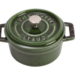 staub 珐宝 迷你圆形炖锅 10cm 罗勒色