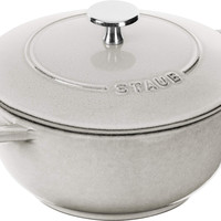 staub 珐宝 「 WA-NABA Campagne M 18cm 」 双耳铸铁珐琅锅 雪平锅