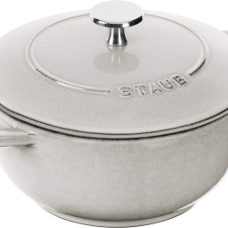staub 珐宝 「 WA-NABA Campagne M 18cm 」 双耳铸铁珐琅锅 雪平锅