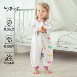 欧孕 婴儿睡袋宝宝夏季款防踢被子儿童分腿睡袋