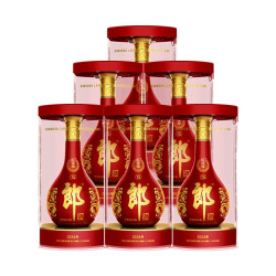 郎酒 淘金币1868元、红花郎(15)酱香型白酒53度500ml*6瓶