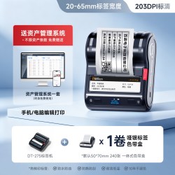 德佟 印立方DT-275/285固定资产标签打印机便携热转印哑银学校医院办公标签机资产管理系统软件二维码盘点机