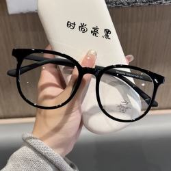 素颜方圆脸显小可配度数镜架 青木橄榄 +1.61非球面镜片