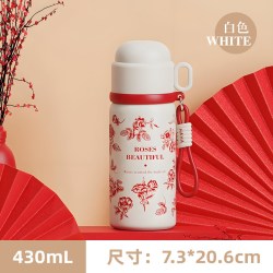 梵施家品不锈钢保温杯大容量儿童上学便携水杯办公室带盖泡茶杯子