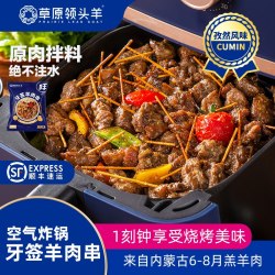 草原领头羊 内蒙古牙签羊肉串烧烤肉串羔羊肉空气炸锅半成品食材