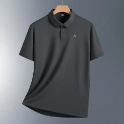 啄木鸟 夏季纯色polo衫男式短袖男t恤薄款透气T恤男