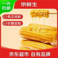 京鲜生 东北黄糯玉米250g*10棒 新鲜甜糯玉米棒真空包装粘玉米 源头直发