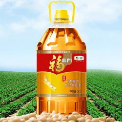 福临门 纯香非转基因东北大豆油 5升*1桶