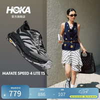 HOKA ONE ONEHOKA ONE ONE男女款冬季运动鞋MAFATE SPEED 4 LITE户外 黑色/白色-反光快速系带款 42