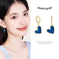 DODOGOGO 爱心耳扣女时尚设计耳钉轻奢浪漫气质百搭耳环耳饰品节日送礼物