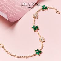 LOLA ROSE Ivy系列新款五叶常青藤女士手链女节日礼物生日礼物女生 LR80060JB