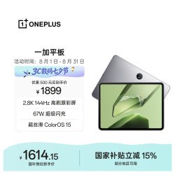 一加 平板 11.61英寸 Android 平板电脑（2800*2000、天玑 8350、8GB、256GB、WiFi版、深空灰）