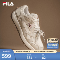 FILA 藤萝VITE女鞋休闲运动鞋 雪白/桦树棕-SB 双鞋带设计 38