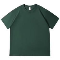 凡客诚品 230克重磅棉质短袖上衣夏装男女同款 墨绿 S