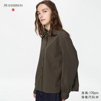 优衣库 女装 棉质灯笼袖长袖衬衫 488560