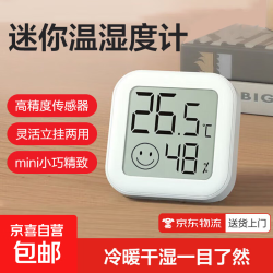 电子温湿度计笑脸显示天气高精准家用婴儿房显示湿度计 电子温湿度计|迷你便携|不含蓝牙
