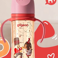 贝亲 自然实感第三代FUN系列 AA224 PPSU奶瓶 彩绘款 330ml 胡桃夹子 LL码 9月+