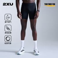 2XU 26年新款Core系列压缩裤专业运动健身裤男跑步田径紧身短裤hyrox 黑色/黑色 XL