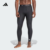 adidas 速干简约舒适运动紧身裤健身服男装阿迪达斯官方   黑色(推荐选大一码)   M