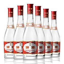 汾酒 红盖汾 清香型白酒 42度 475ml*6瓶