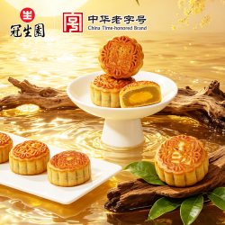 冠生园 广式香辣牛肉月饼 60g*4枚（多口味可选）