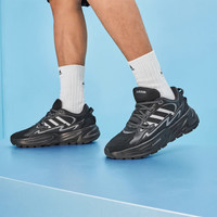 adidas 稳定缓震回弹厚底休闲老爹鞋JR3184 黑色    37