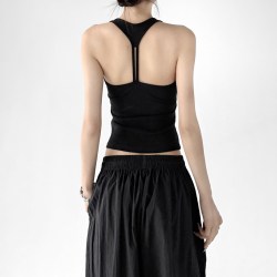 木昱子 女士修身吊带背心 5561